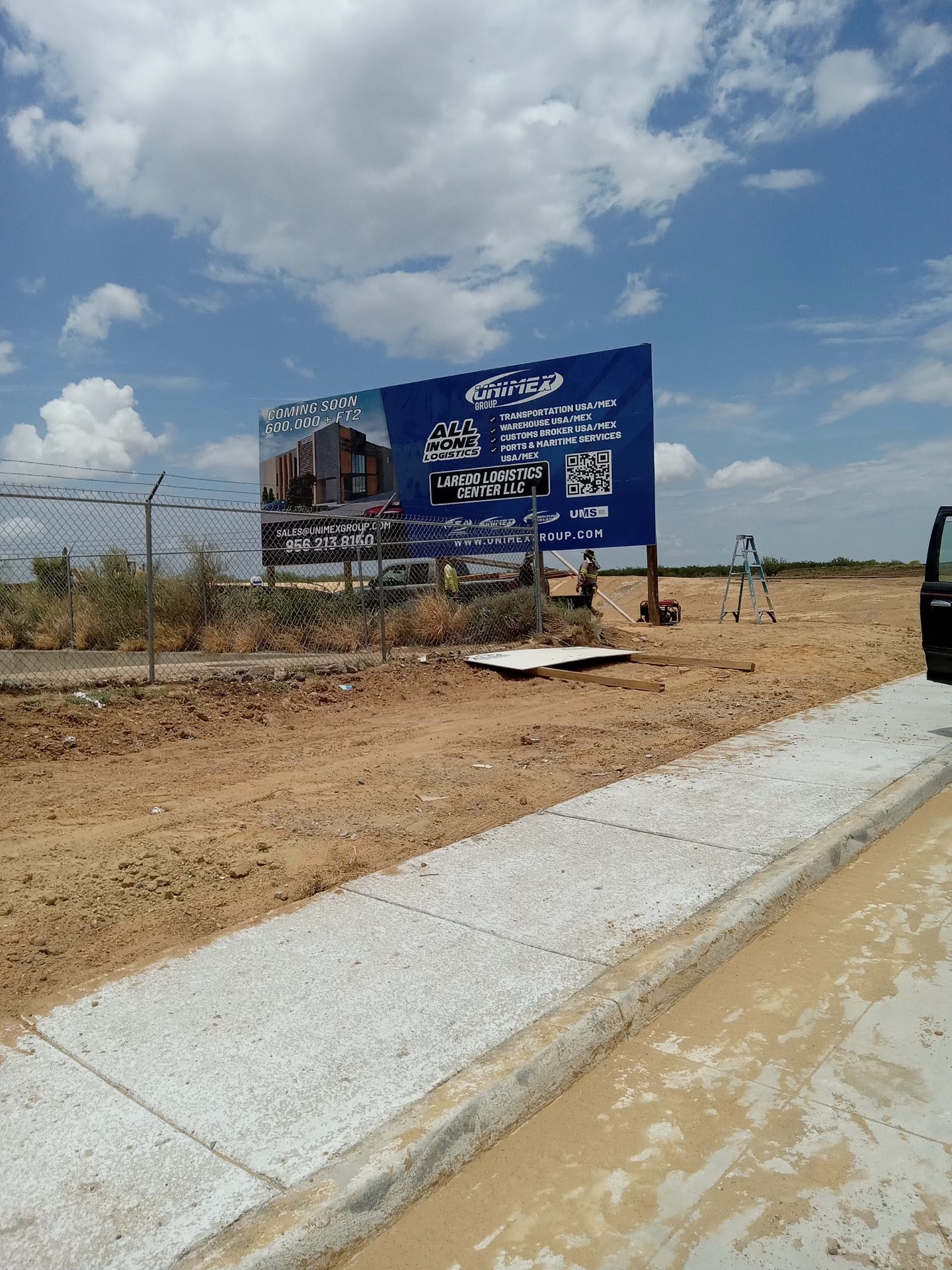 Construction project millennium park begins in laredo, Tx.